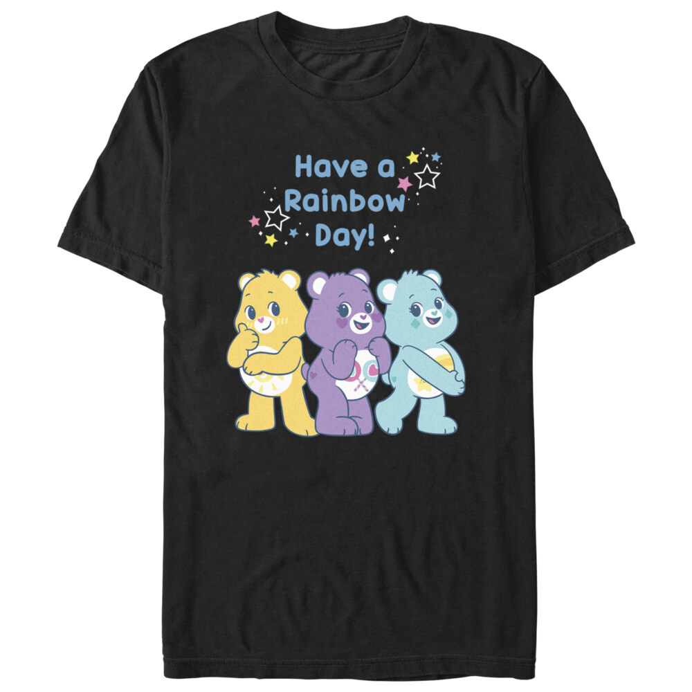 Men's Care Bears Have a Rainbow Day!  Adult T-Shirt