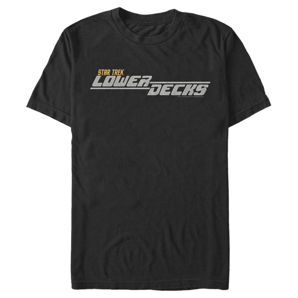 Men's Star Trek: Lower Decks Animated Series Logo  Adult T-Shirt