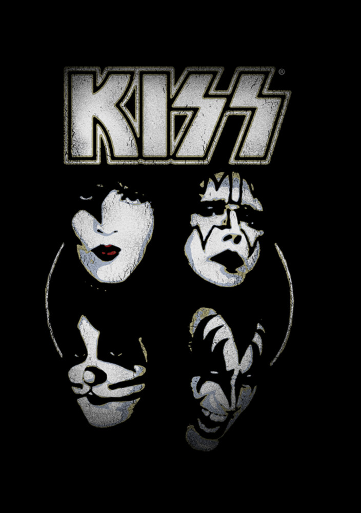 Men's KISS Shadowed Faces  Adult T-Shirt