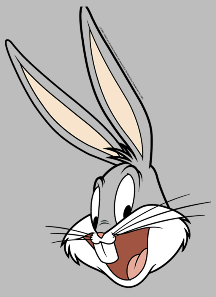 Men's Looney Tunes Bugs Bunny Classic Portrait  Adult T-Shirt
