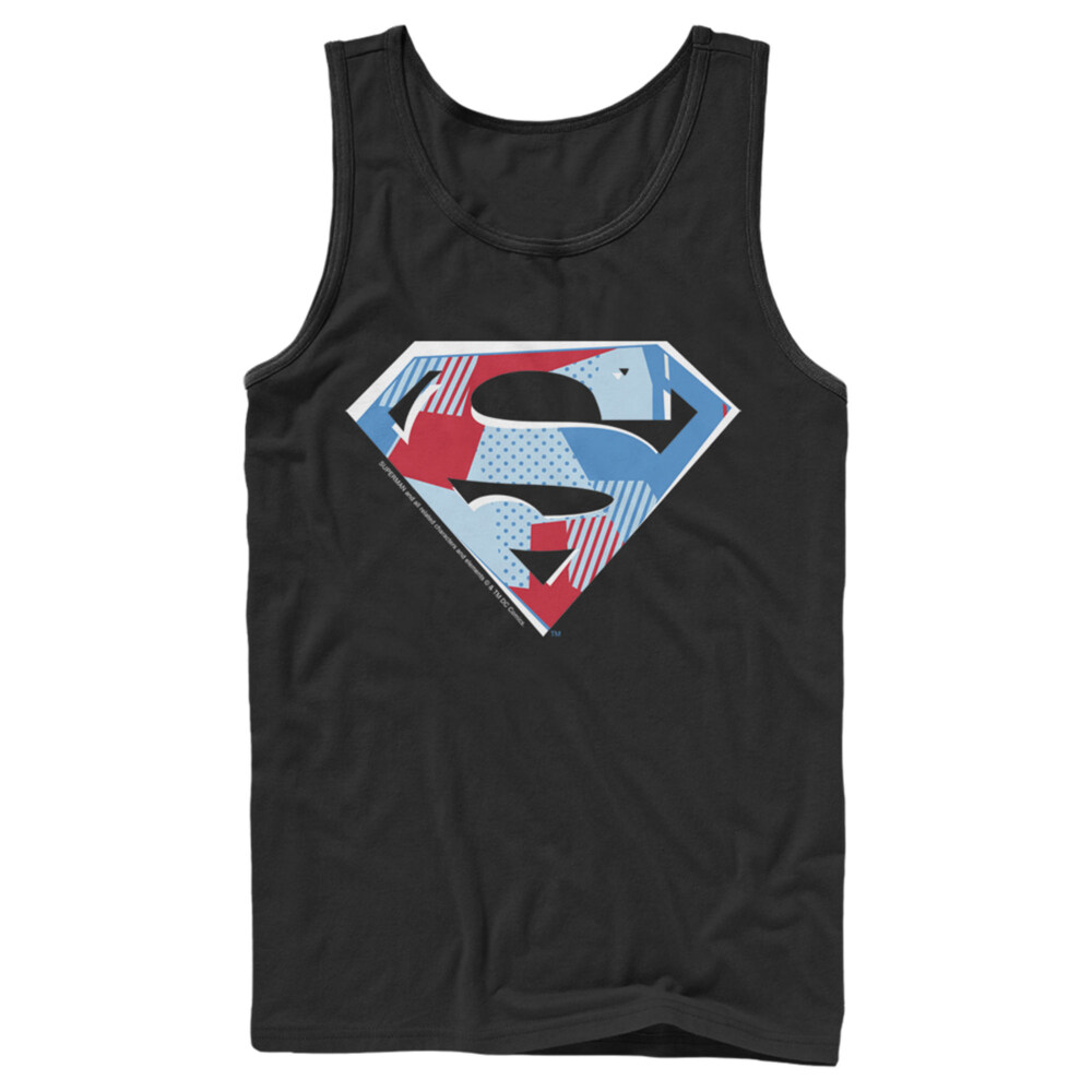 Men's Superman Logo Geometric  Adult Tank Top