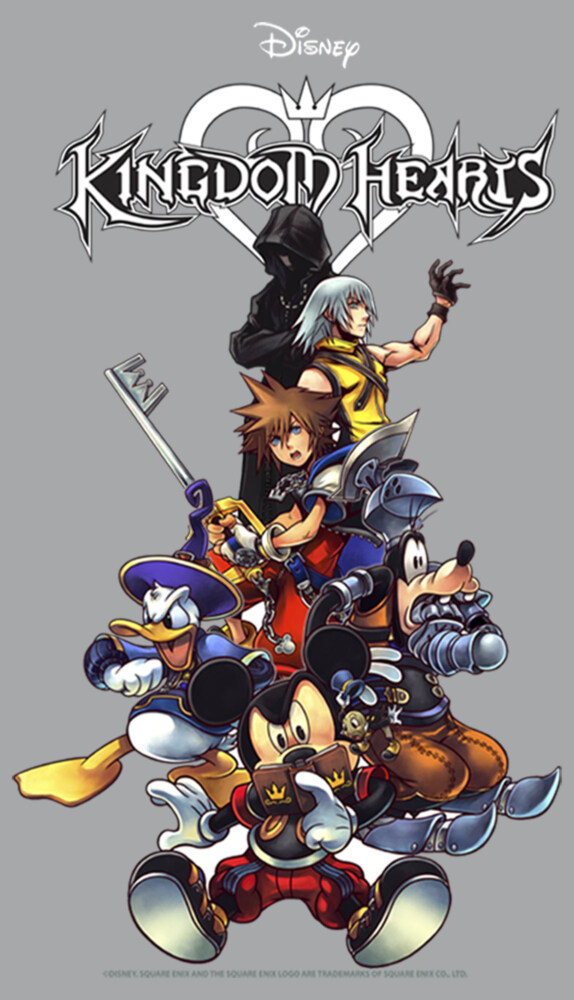 Men's Kingdom Hearts Coded Box Art  Adult Sweatshirt