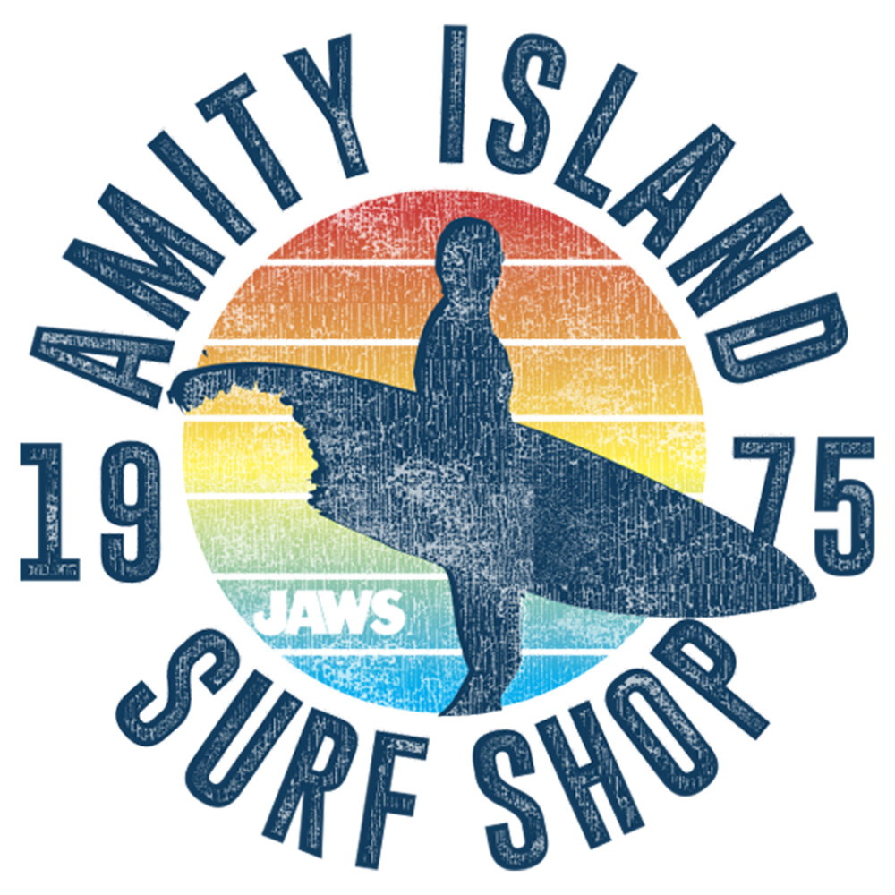 Men's Jaws Retro Amity Island Surf Shop  Adult Sweatshirt