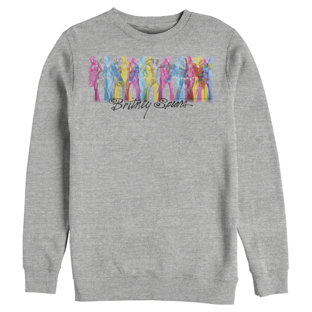 Men's Britney Spears Rainbow on Stage  Adult Sweatshirt