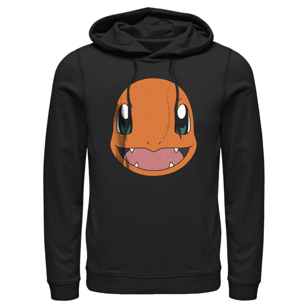 Men's Pokemon Charmander Smile  Adult Pull Over Hoodie