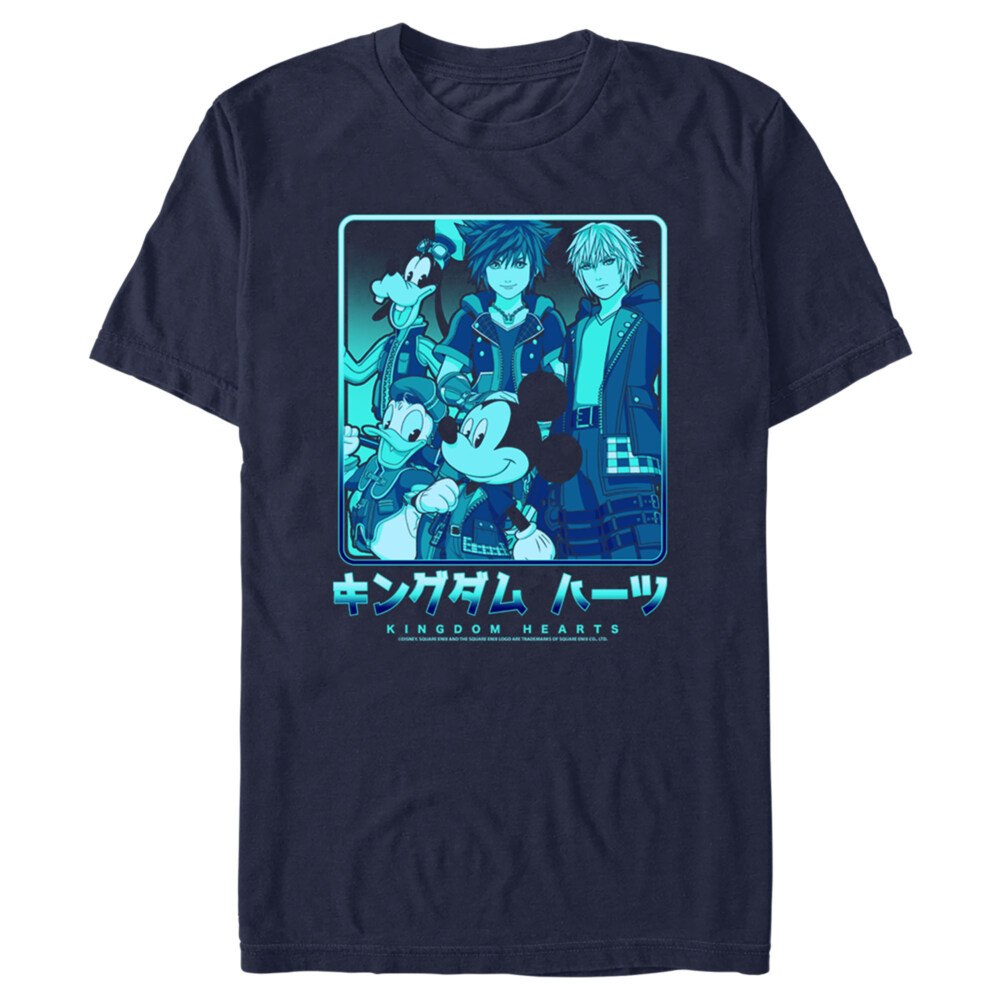 Men's Kingdom Hearts 3 Heroes In a Box  Adult T-Shirt