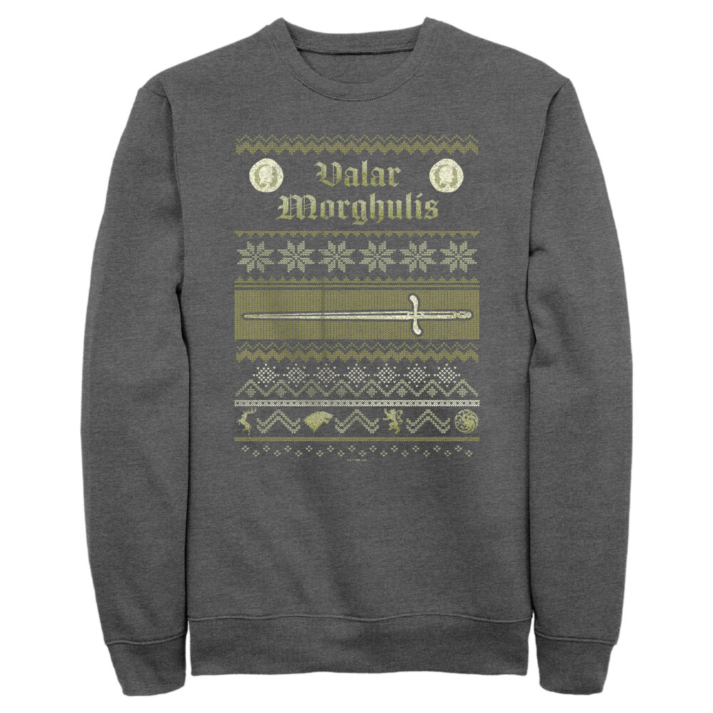 Men's Game of Thrones Christmas Valar Morghulis Sweater  Adult Sweatshirt