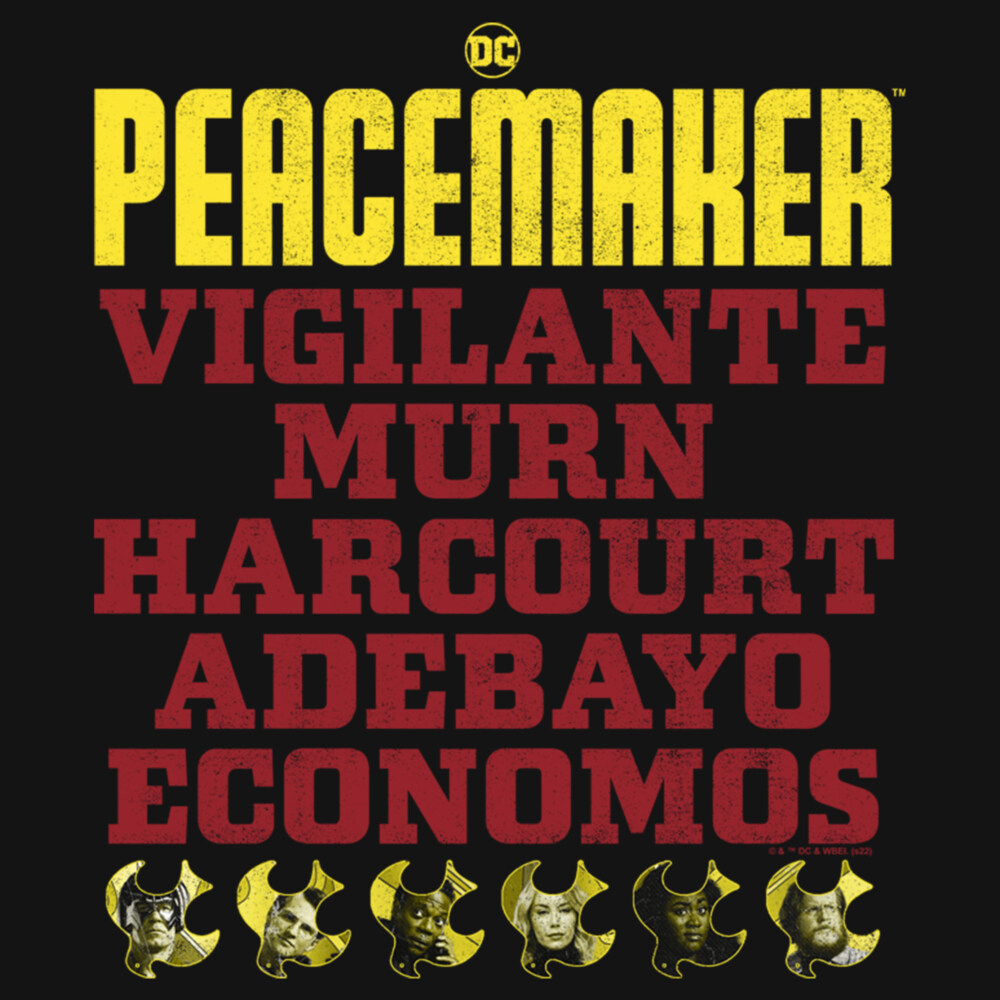 Men's Peacemaker Character Names  Adult Tank Top