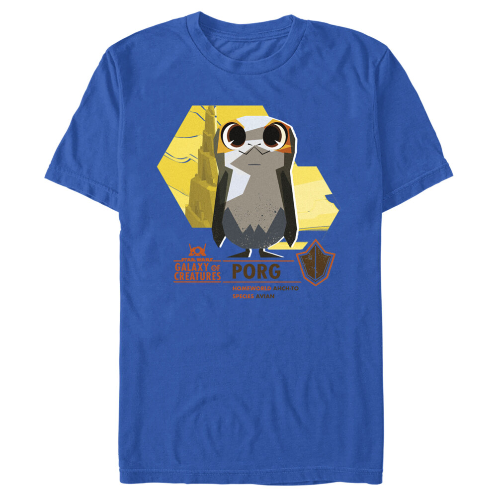 Men's Star Wars: Galaxy of Creatures The Porg  Adult T-Shirt
