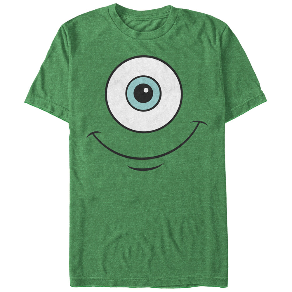 Men's Monsters Inc Mike Wazowski Eye Smile  Adult T-Shirt