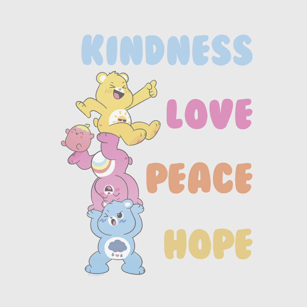 Men's Care Bears Kindness Love Peace Hope Bears  Adult T-Shirt