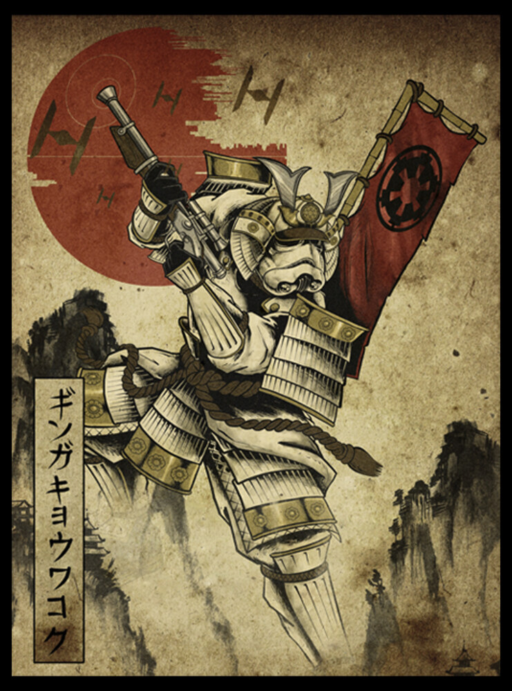 Men's Star Wars Samurai Stormtrooper Scene  Adult T-Shirt