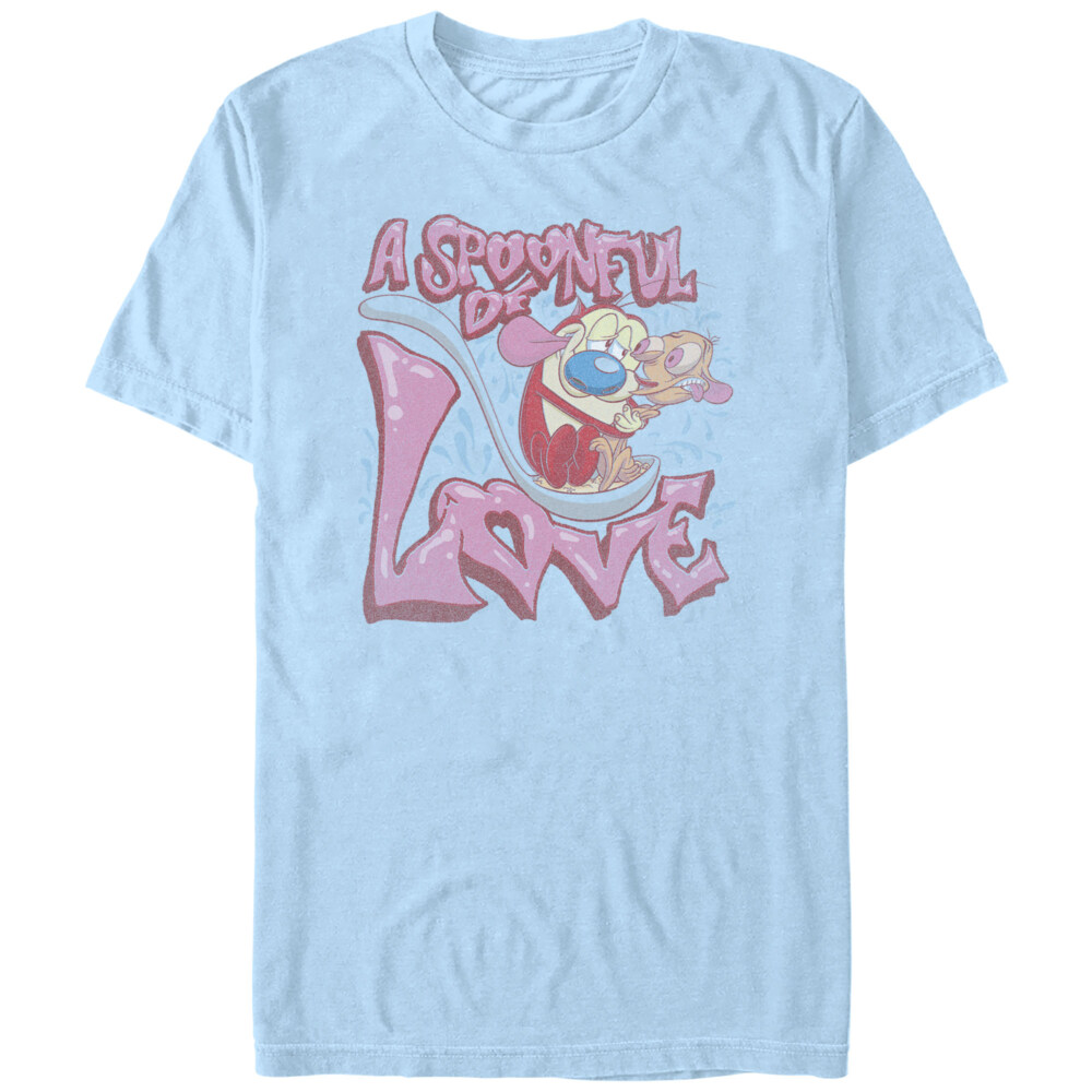 Men's The Ren & Stimpy Show A Spoonful of Love  Adult T-Shirt