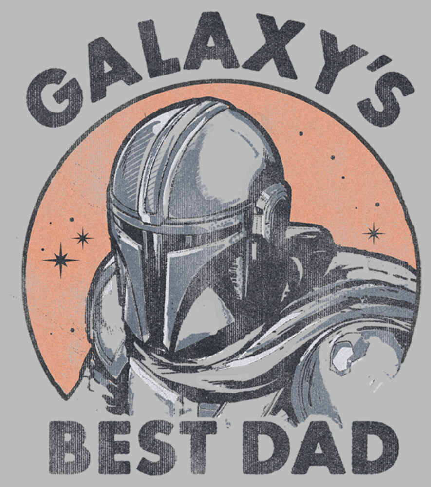 Men's Star Wars: The Mandalorian Galaxy's Best Dad Din Djarin  Adult T-Shirt