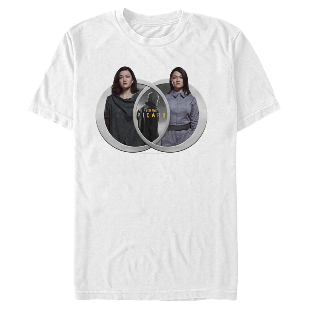 Men's Star Trek: Picard Asha Twins Rings  Adult T-Shirt