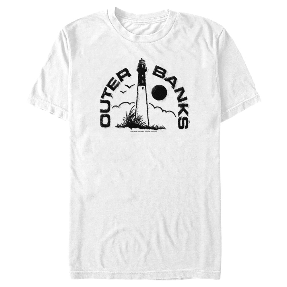 Men's Outer Banks Lighthouse Logo  Adult T-Shirt