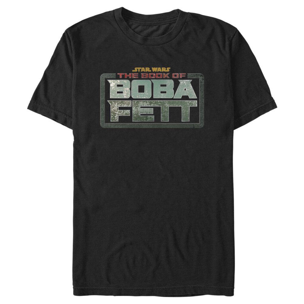 Men's Star Wars: The Book of Boba Fett Distressed Logo  Adult T-Shirt