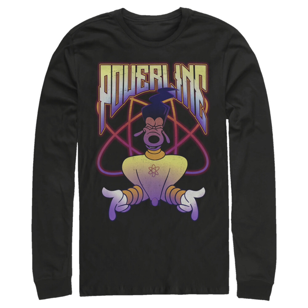 Men's A Goofy Movie Powerline Retro  Adult Long Sleeve Shirt