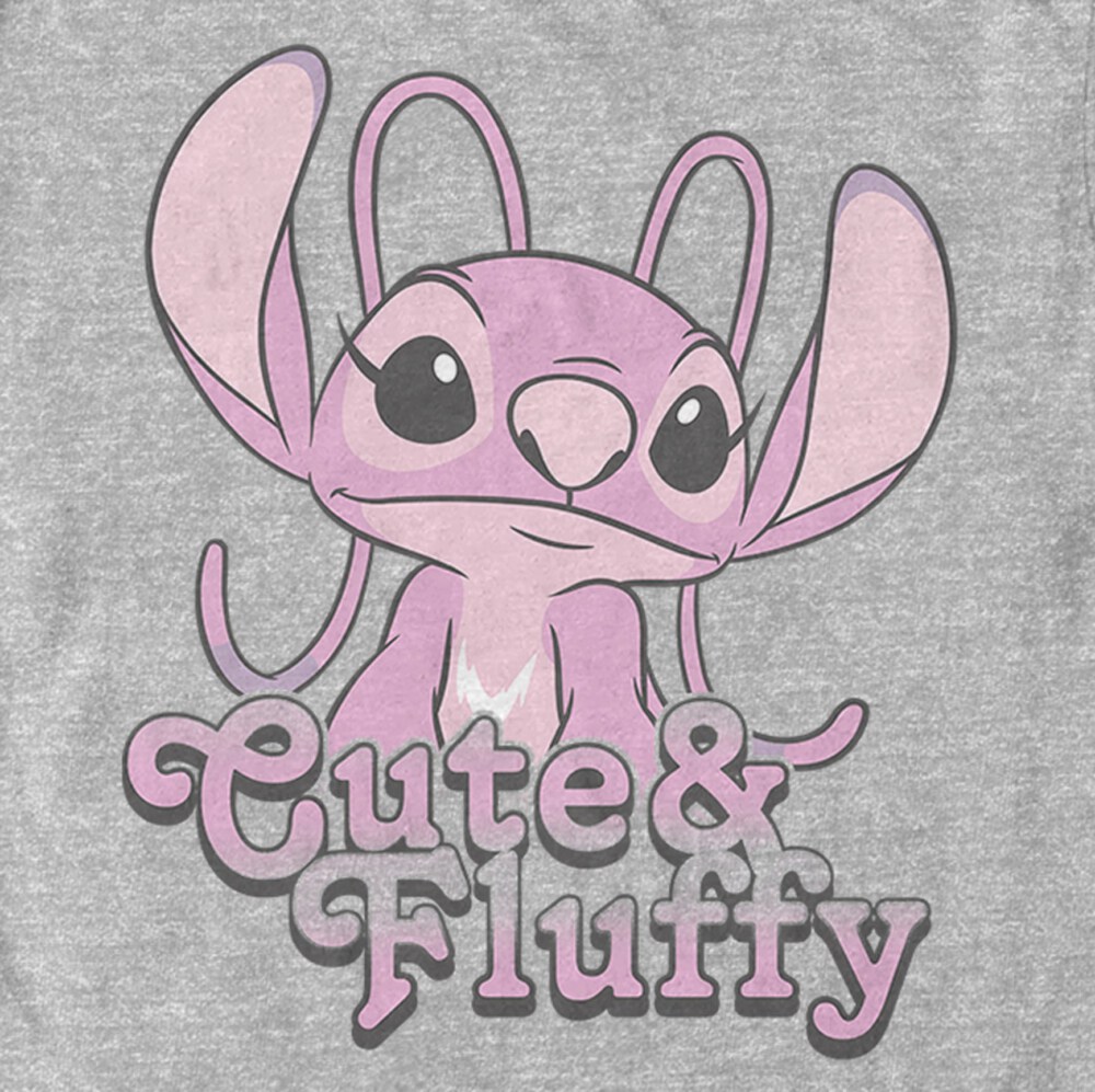 Men's Lilo & Stitch Angel Cute & Fluffy  Adult T-Shirt