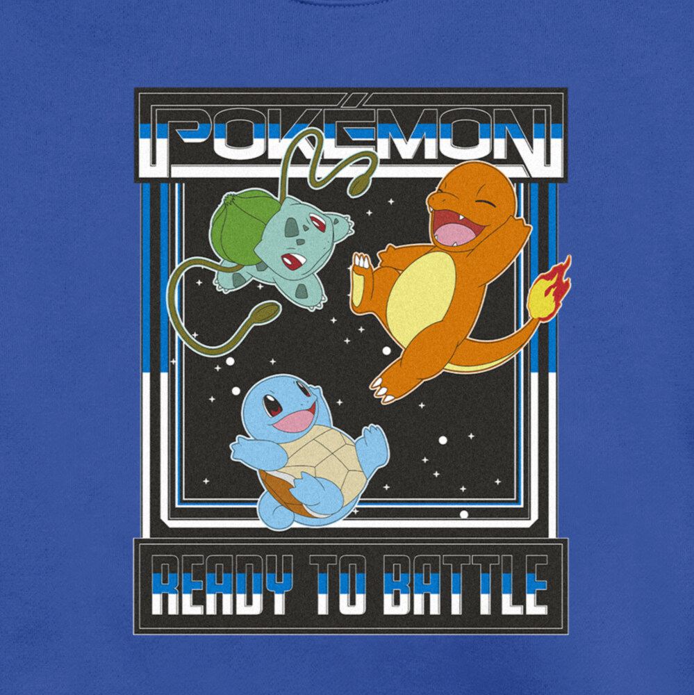 Men's Pokemon Ready To Battle Trio  Adult Sweatshirt