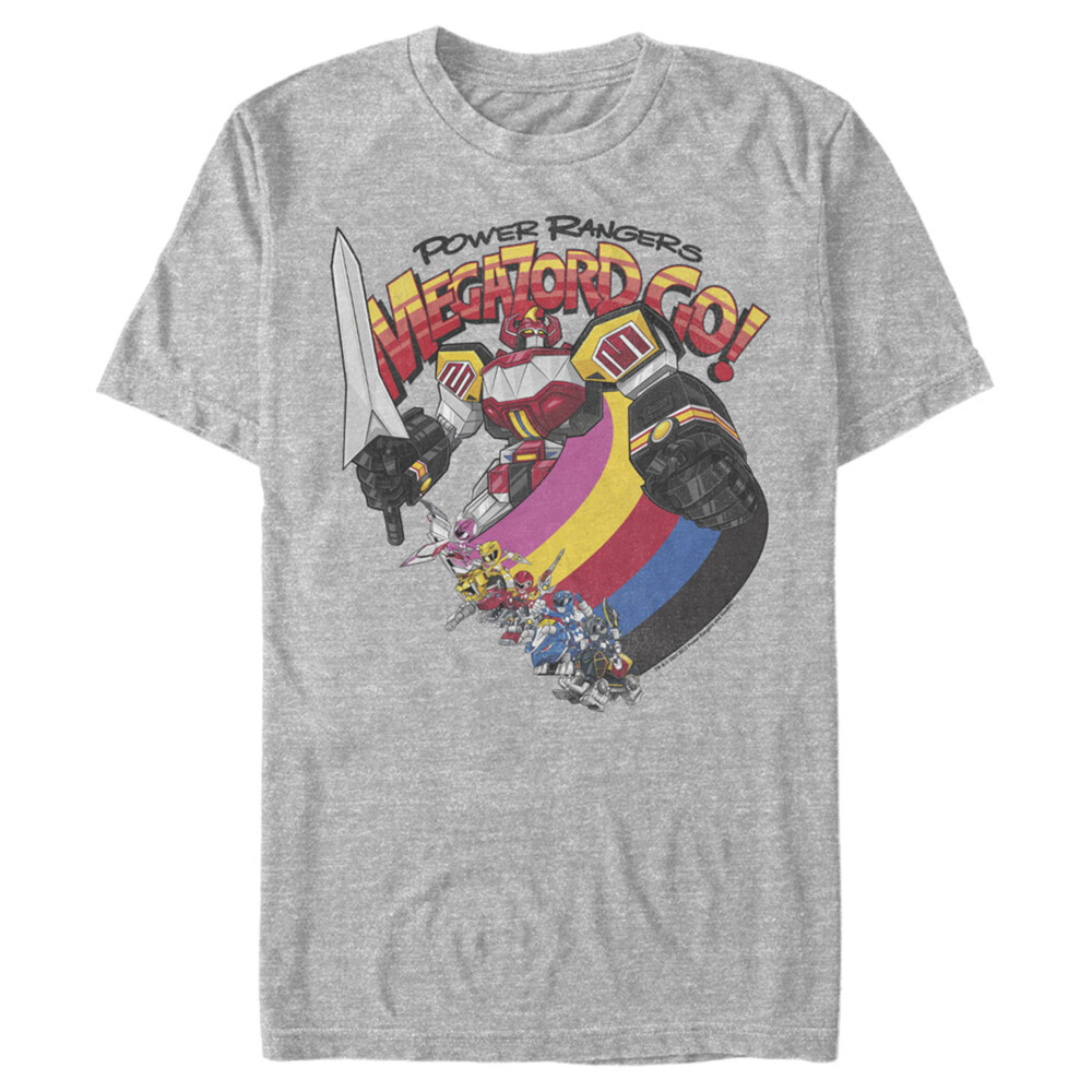 Men's Power Rangers Megazord Go  Adult T-Shirt