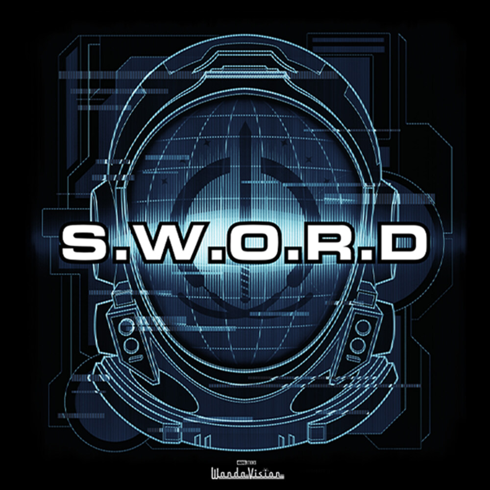 Men's Marvel WandaVision S.W.O.R.D Helmet Logo  Adult T-Shirt