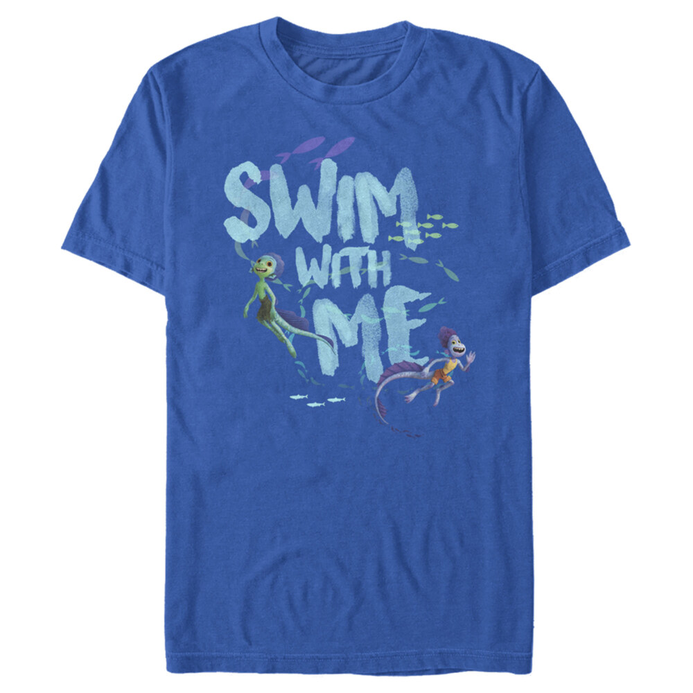 Men's Luca Swim With Me Sea Monsters  Adult T-Shirt