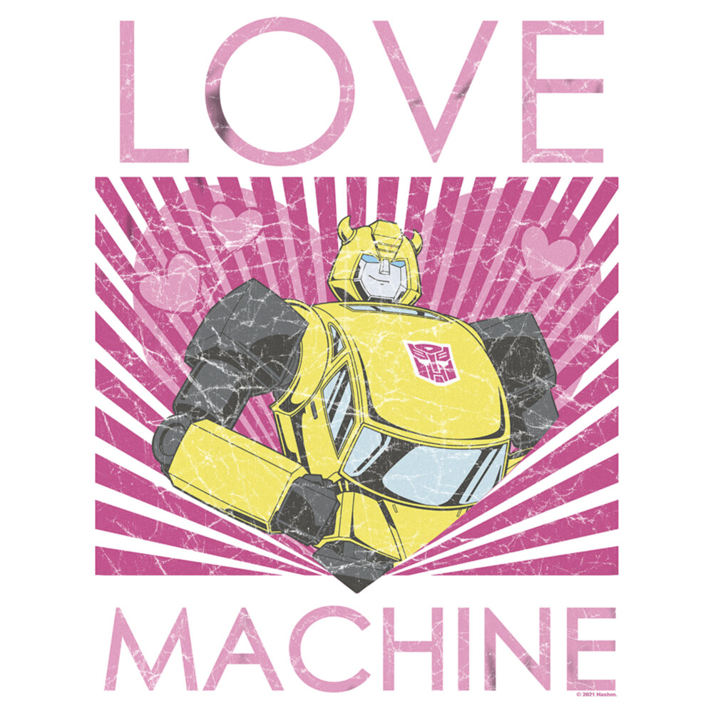 Men's Transformers Bumblebee Love Machine  Adult T-Shirt