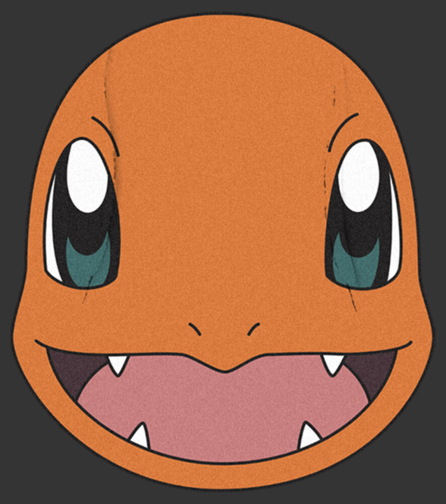 Men's Pokemon Charmander Smile  Adult Pull Over Hoodie