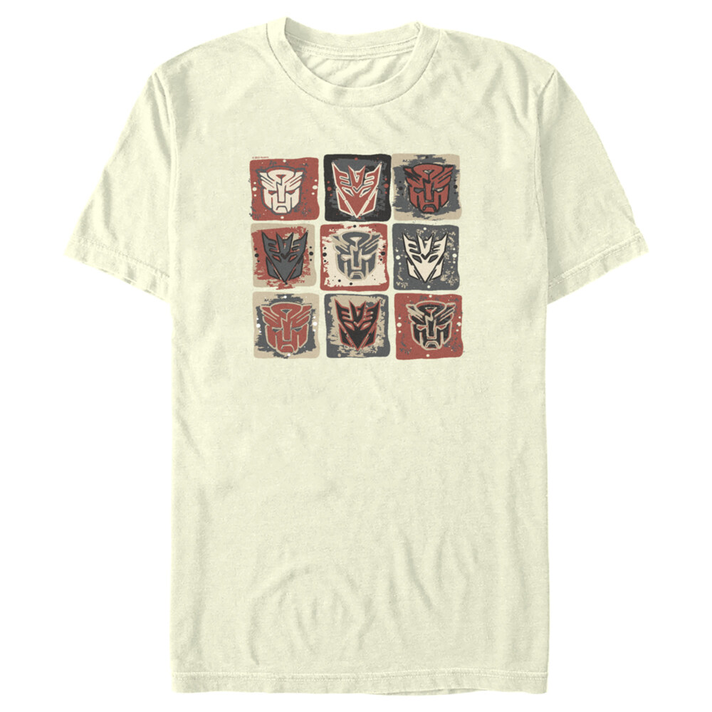 Men's Transformers: Rise of the Beasts Face Squares  Adult T-Shirt