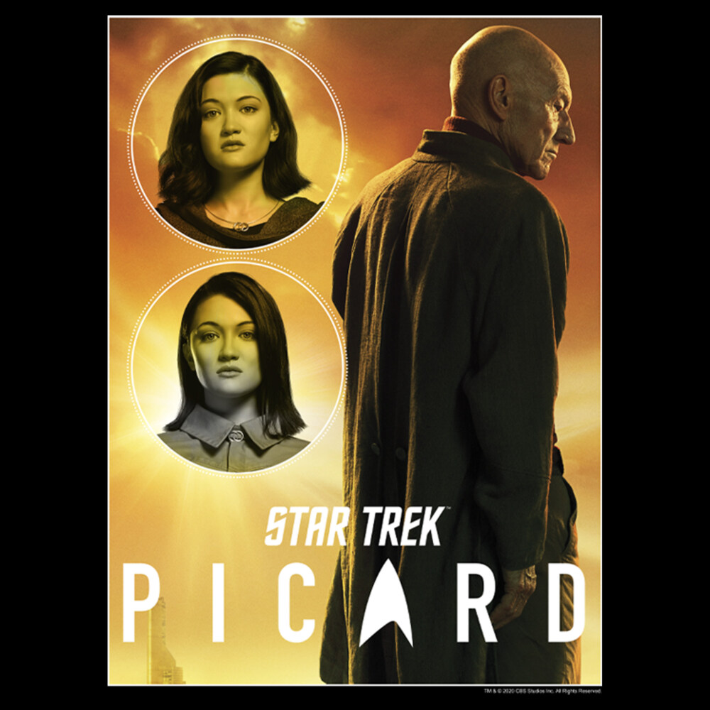 Men's Star Trek: Picard Character Poster  Adult T-Shirt