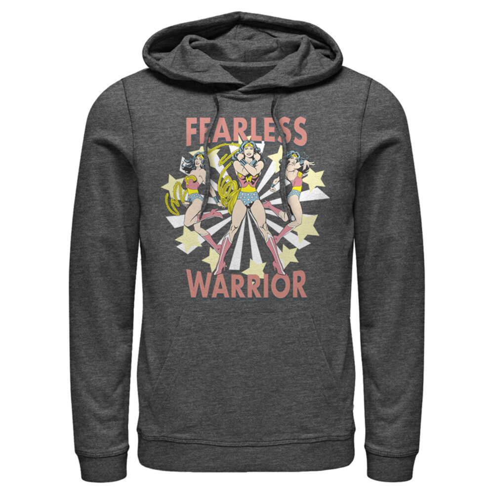 Men's Justice League Fearless Warrior  Adult Pull Over Hoodie