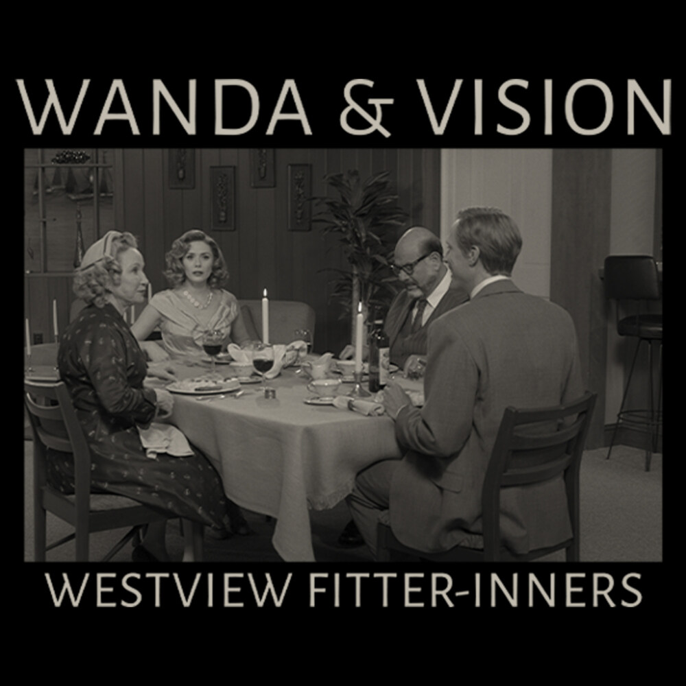 Men's Marvel WandaVision Westview Fitter-Inners  Adult T-Shirt