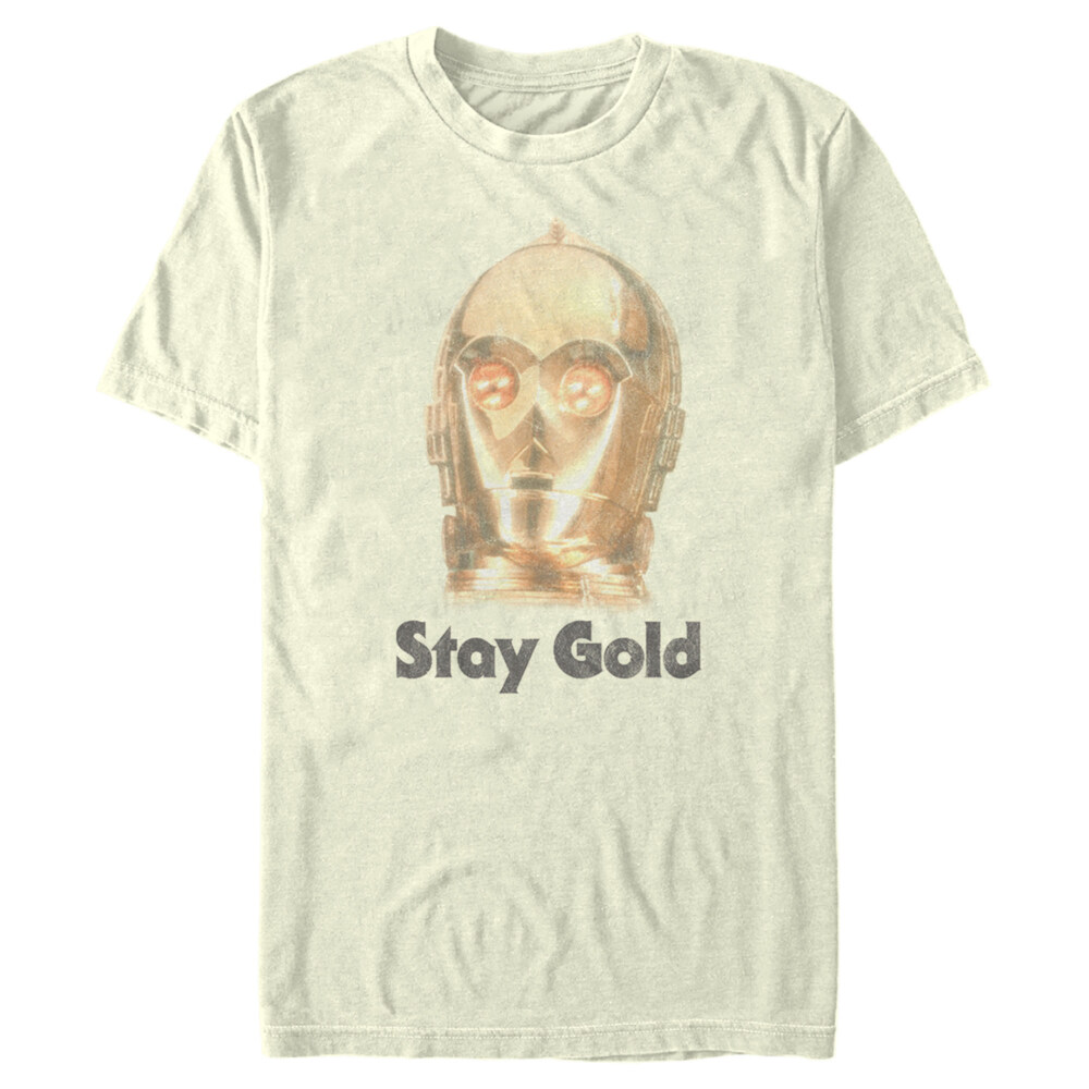 Men's Star Wars: The Rise of Skywalker C-3PO Stay Gold  Adult T-Shirt