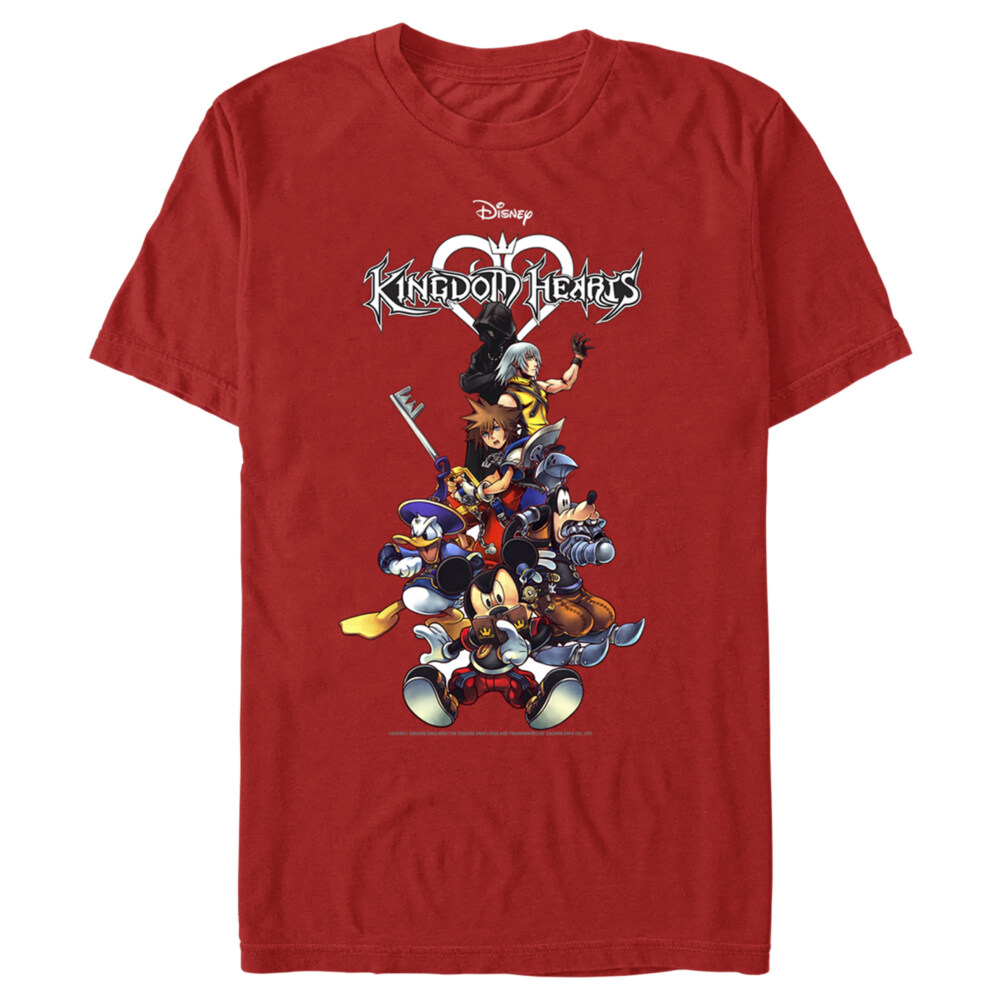 Men's Kingdom Hearts Coded Box Art  Adult T-Shirt