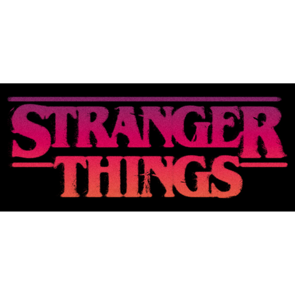 Men's Stranger Things Pink Logo  Adult Sweatshirt