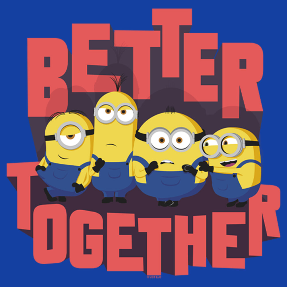 Men's Minions: The Rise of Gru Better Together  Adult T-Shirt