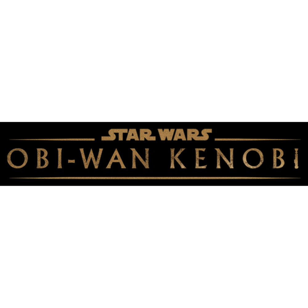 Men's Star Wars: Obi-Wan Kenobi Original Series Logo Gold  Adult T-Shirt