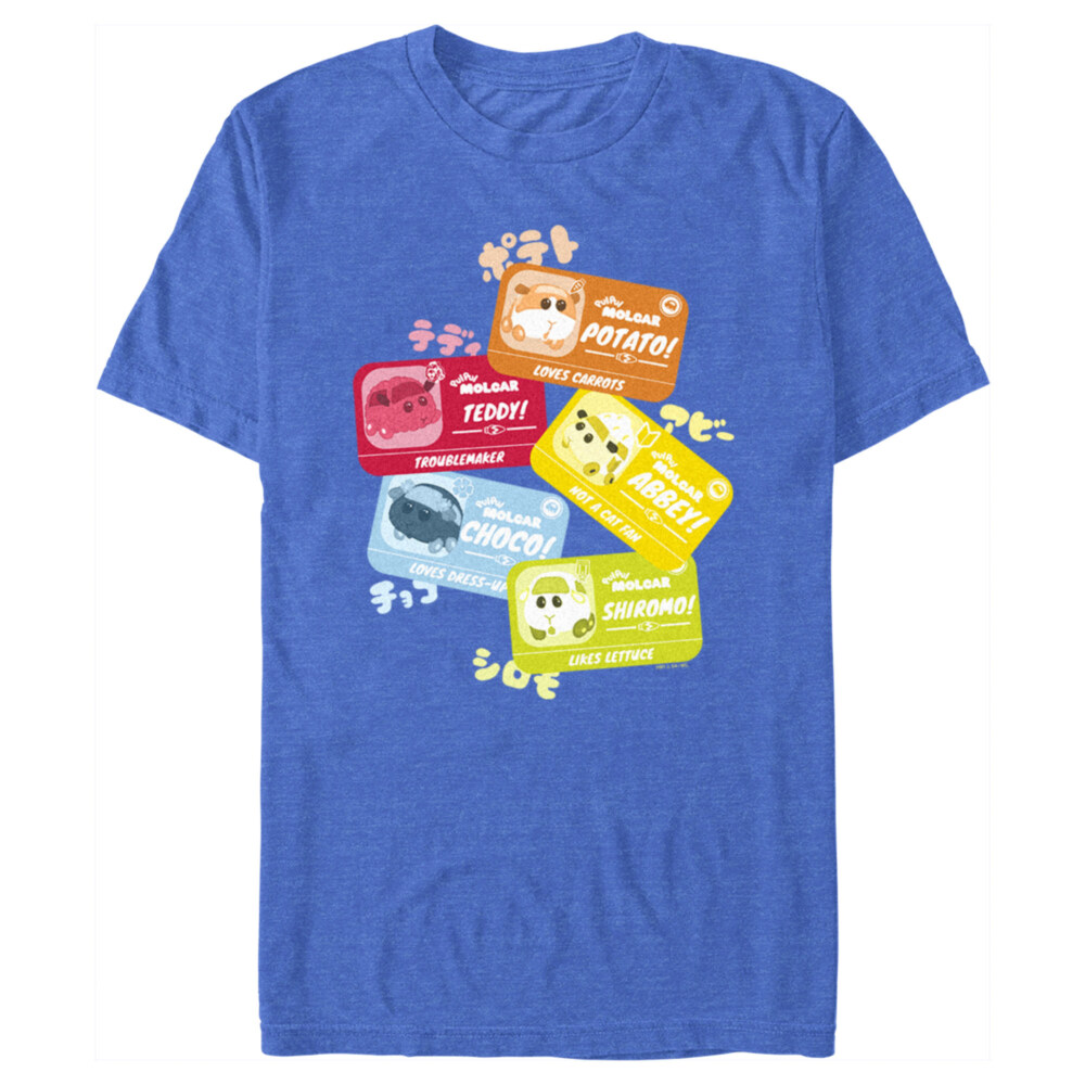 Men's Pui Pui Molcar Character Presentation Cards  Adult T-Shirt