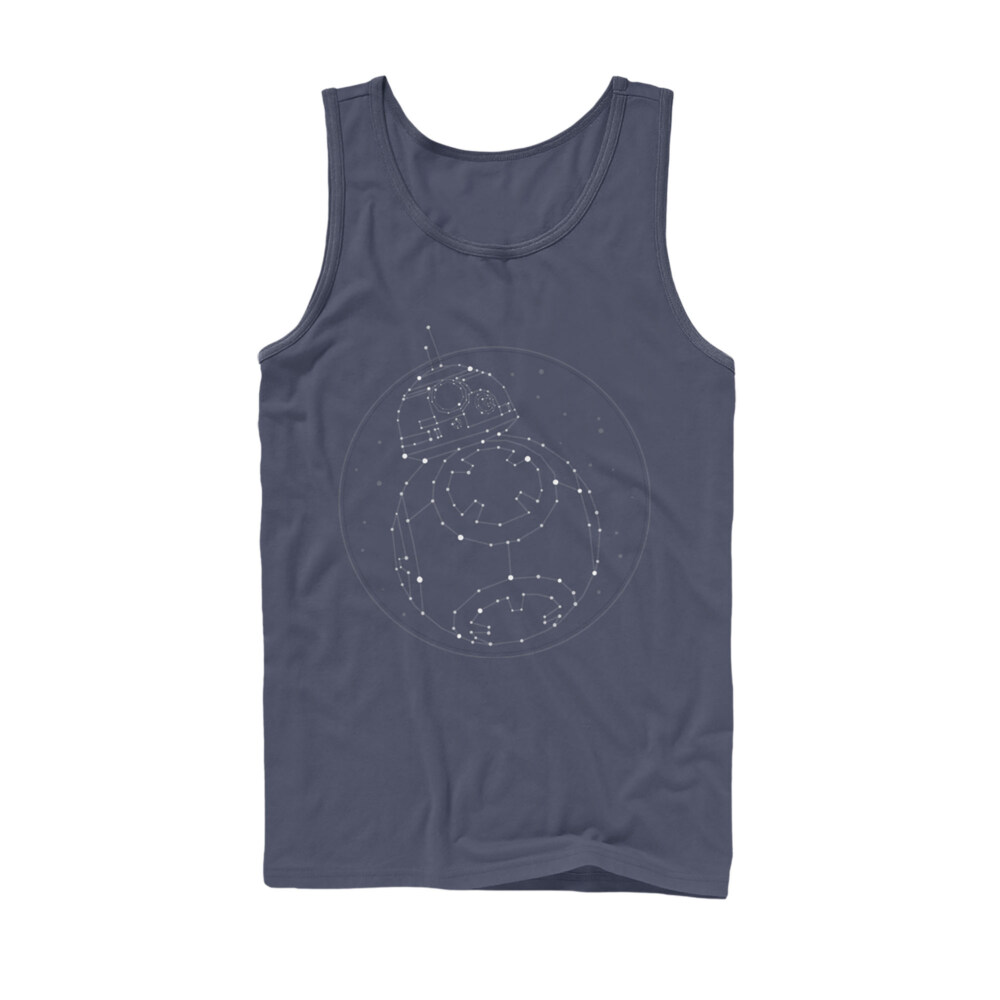 Men's Star Wars: The Rise of Skywalker BB-8 Starry Constellation  Adult Tank Top