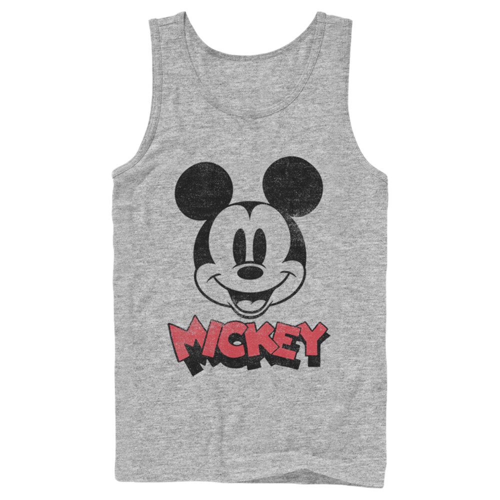 Men's Mickey & Friends Mickey Mouse Retro Headshot  Adult Tank Top