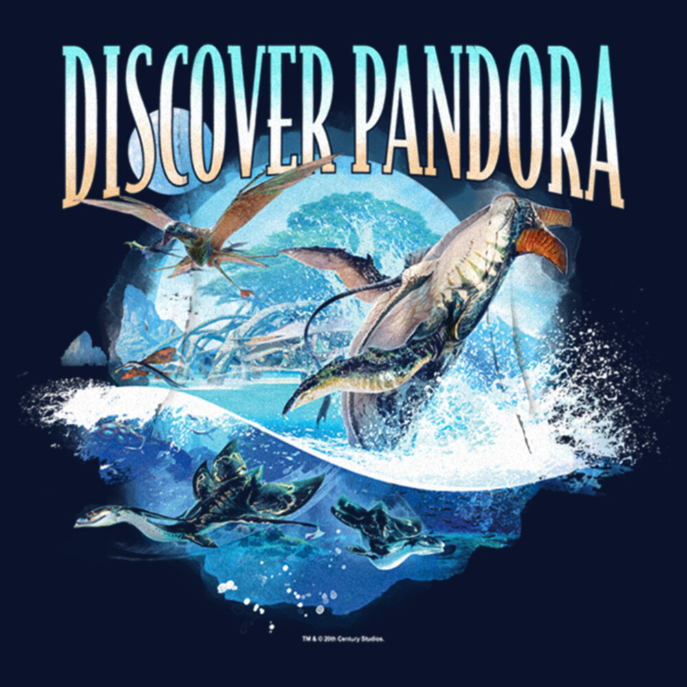 Men's Avatar: The Way of Water Discover Pandora Ocean  Adult Pull Over Hoodie
