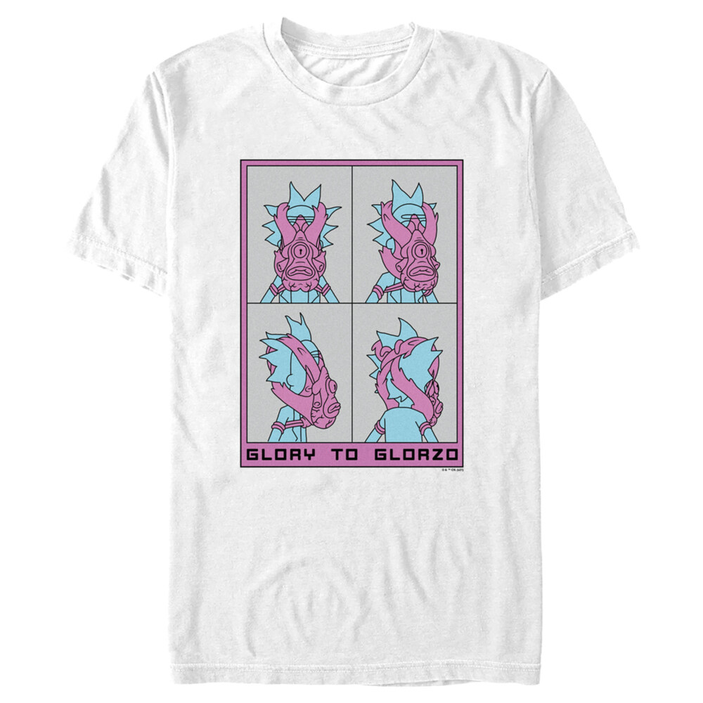 Men's Rick And Morty Glory to Glorzo  Adult T-Shirt