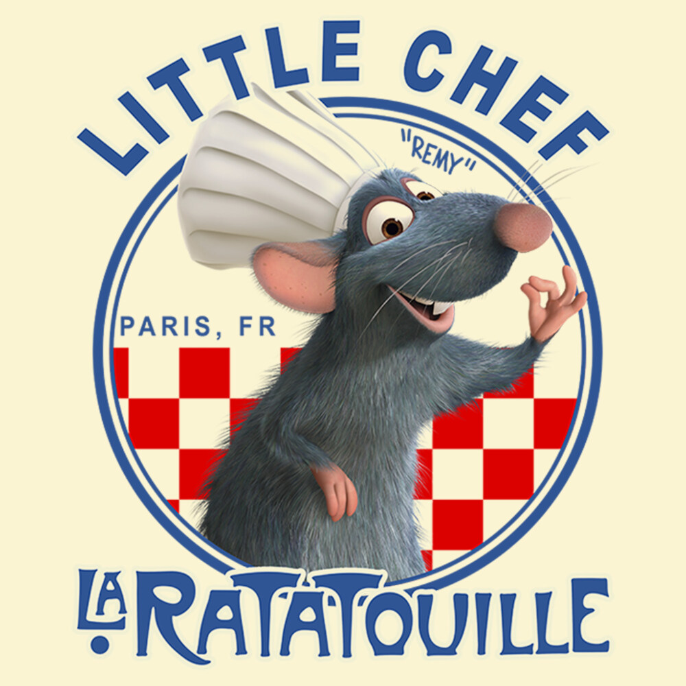 Men's Ratatouille Little Chef Remy Circle  Adult T-Shirt