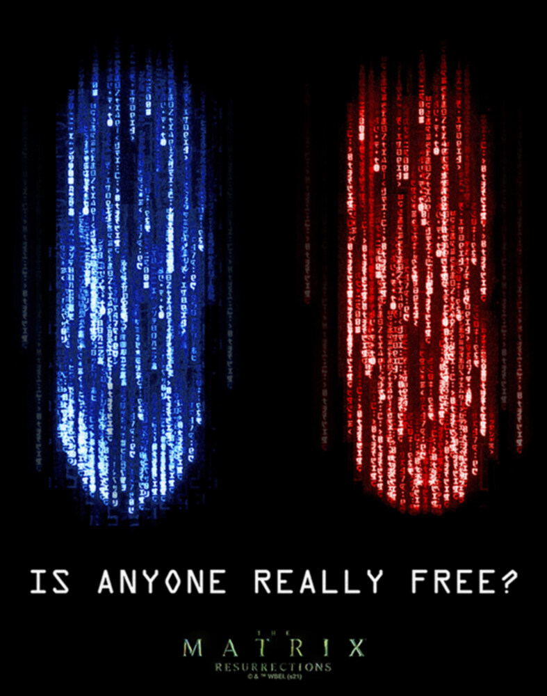 Men's The Matrix Resurrections Is Anyone Really Free?  Adult T-Shirt