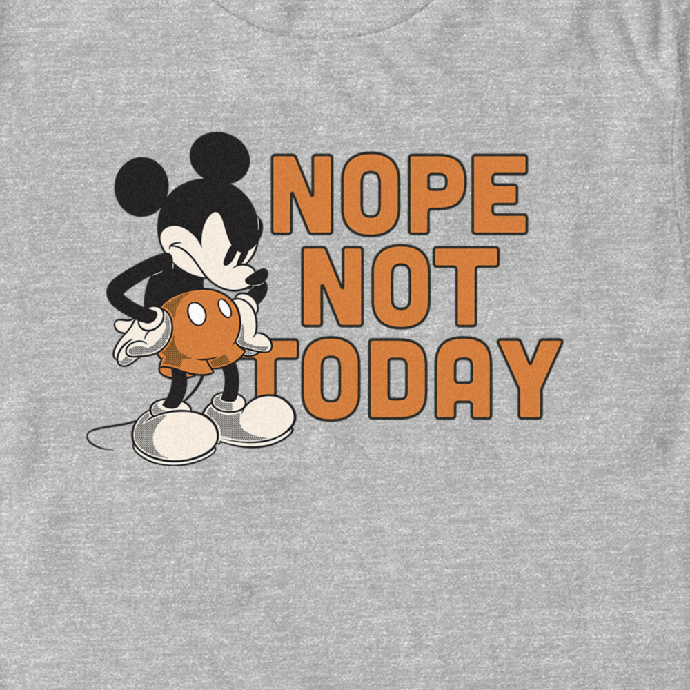 Men's Mickey & Friends Nope Not Today  Adult T-Shirt