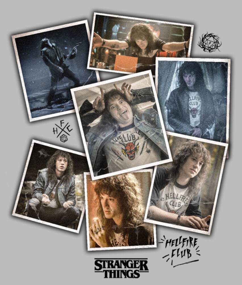 Men's Stranger Things Eddie Munson Photo Dump  Adult T-Shirt