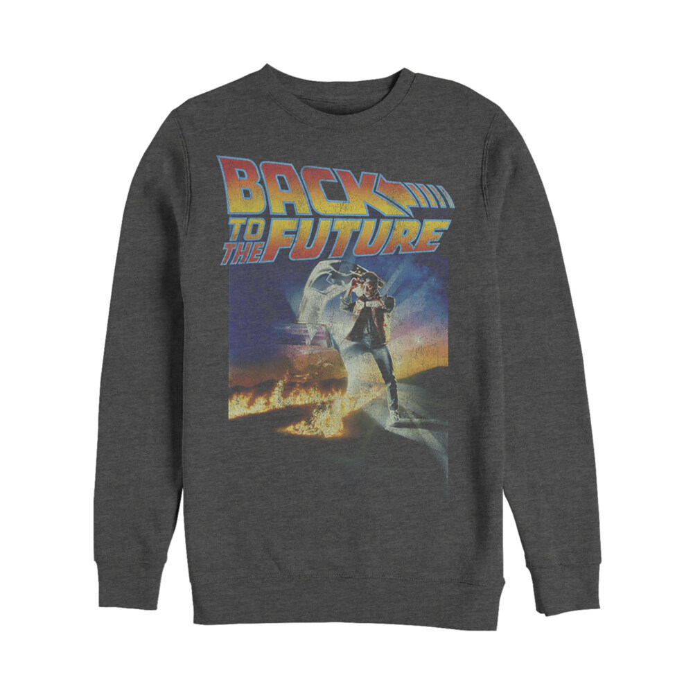 Men's Back to the Future Retro Marty McFly Poster  Adult Sweatshirt