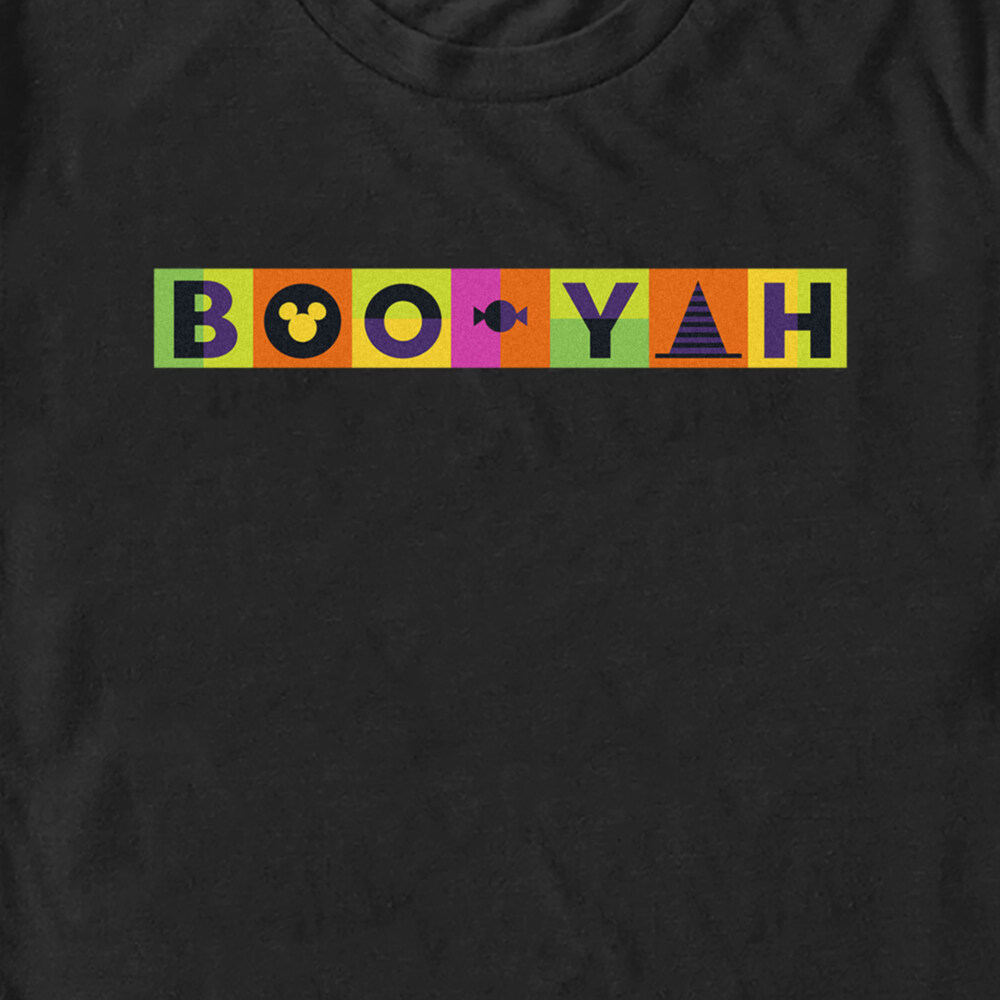 Men's Mickey & Friends Halloween Boo-Yah Logo  Adult T-Shirt