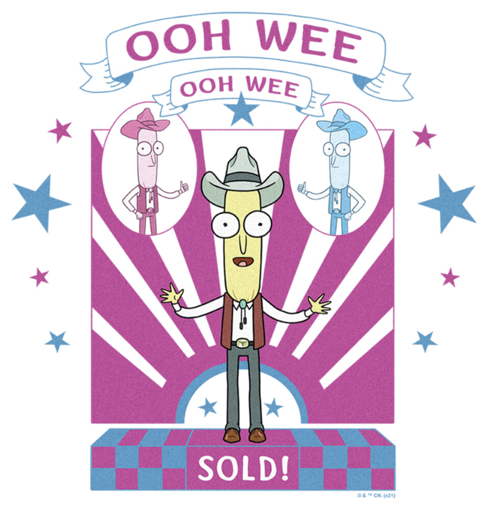 Men's Rick And Morty Mr. Poopy Butthole Ooh Wee Sold!  Adult T-Shirt